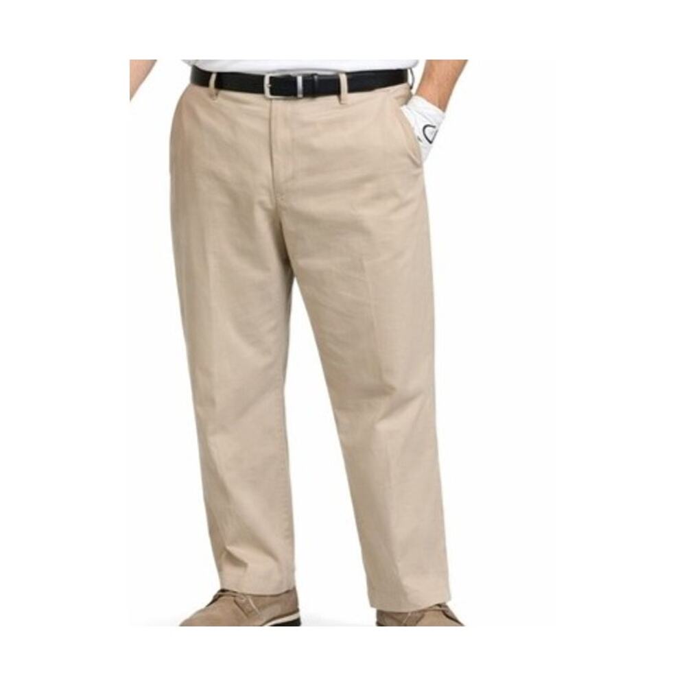Ben Hogan Golf Pants Mens Size 40x30 Waist Tan Flat Front Flex Pants Casual